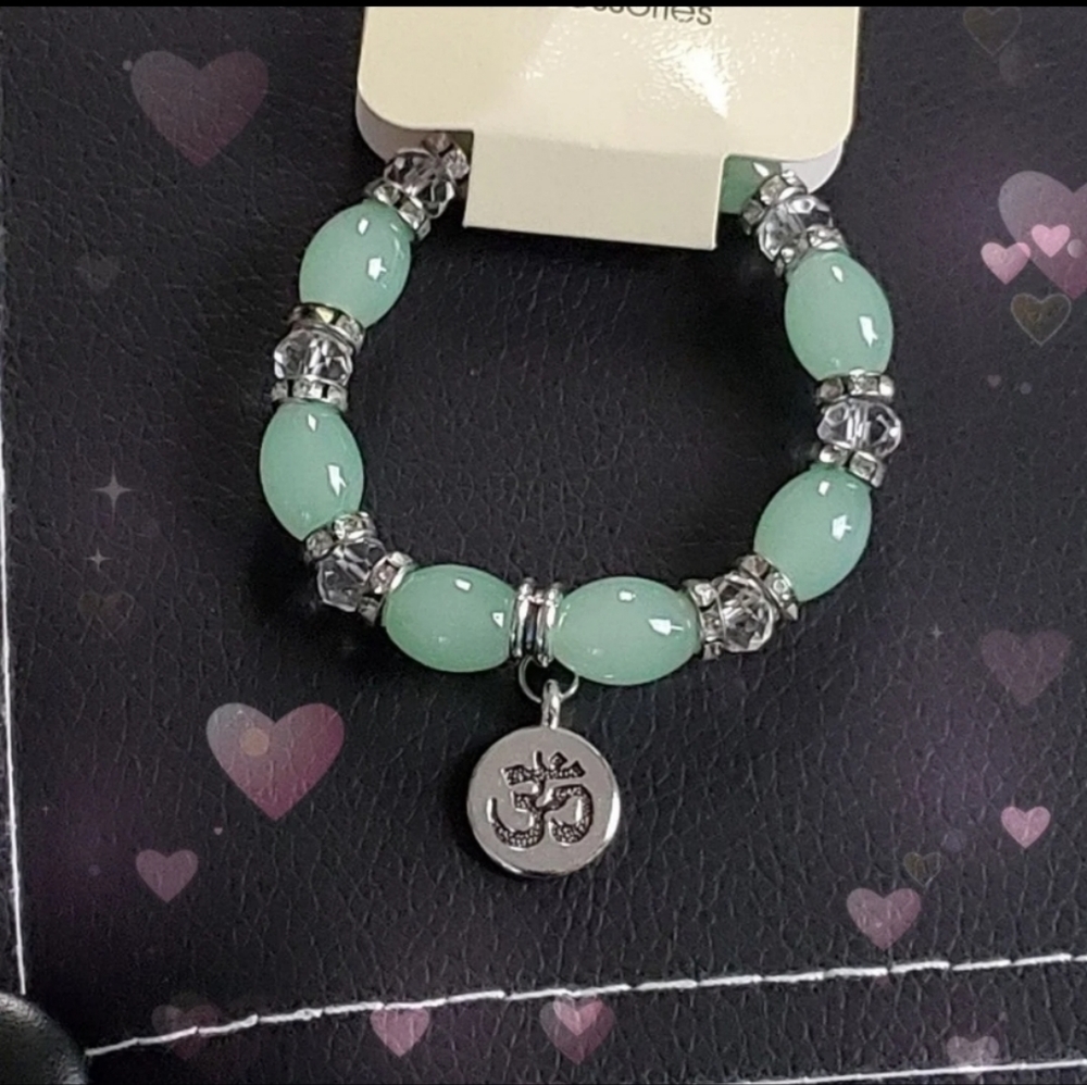 Jade Om Bracelet